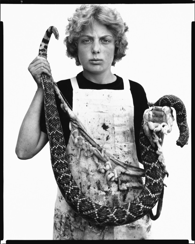 101 Boyd Fortin, thirteen year old rattlesnake skinner, Sweetwater, Texas, March 10, 1979