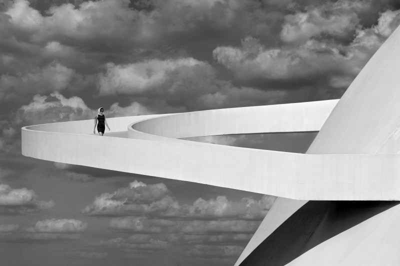 Girl Descending A Ramp, Brasilia, 2012