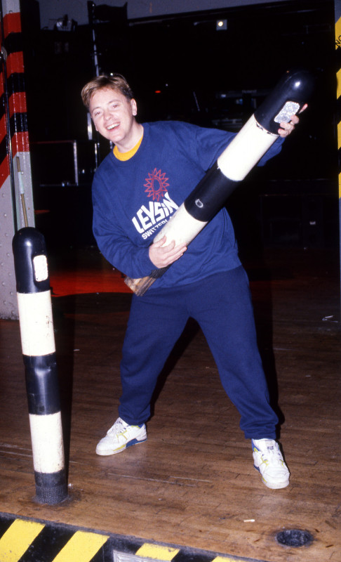 11_Peter J Walsh - Rave One - Bernard Sumner [New Order] with a dancefloor bollard