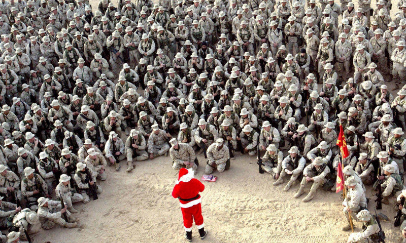7 Heiligabend mit US-Marines im Camp Commando, Kuwait, 24. Dez. 2002 © picture alliance, AP, Anja Niedringhaus