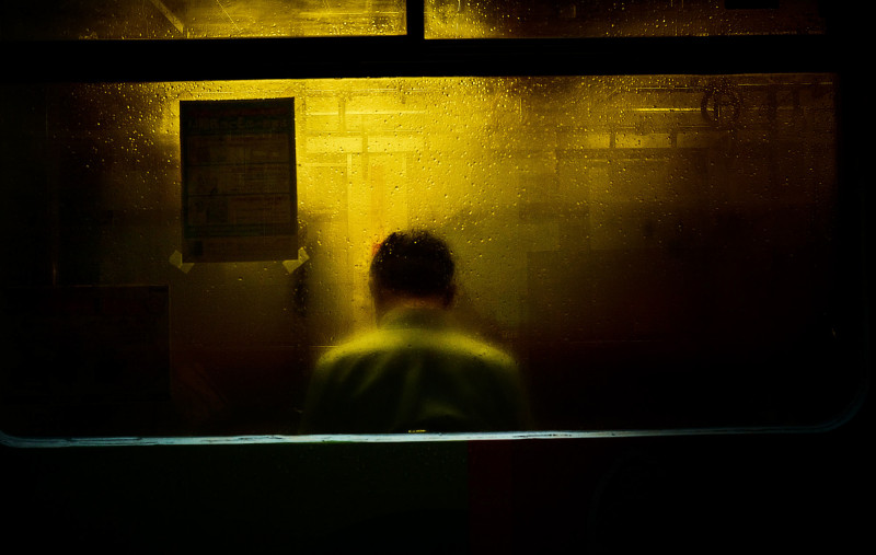Yasuhiro Ogawa, Into the Silence, Man in Yellow Light, Japan, 2021, courtesy Gallery Buchkunst Berlin