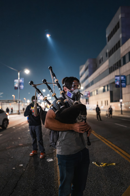 Moon Mandel Bagpipes respirator