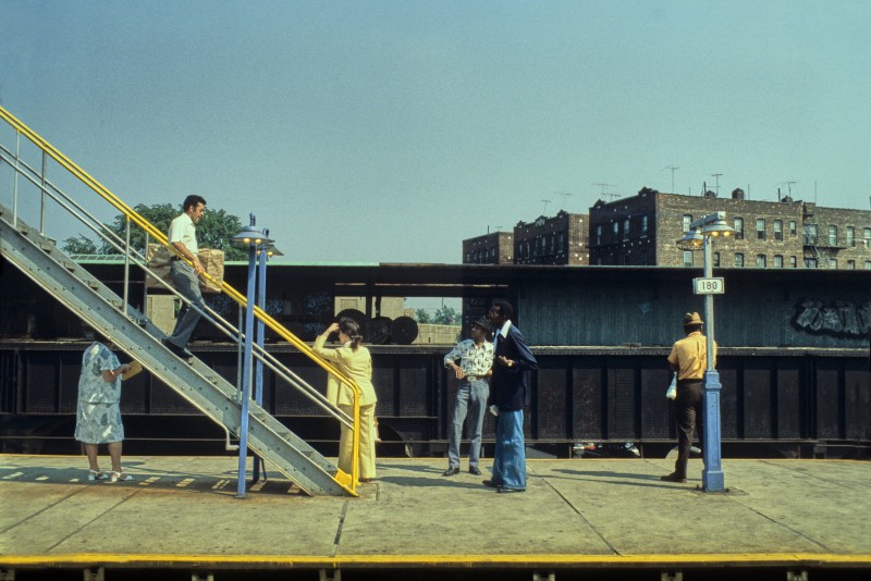 Elevated Station 180 St,  Queens, Subway New York 1982  ©Willy Spiller, Courtesy of Bildhalle