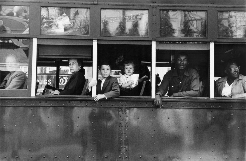 _Robert Frank, Trolley - New Orleans, 1955