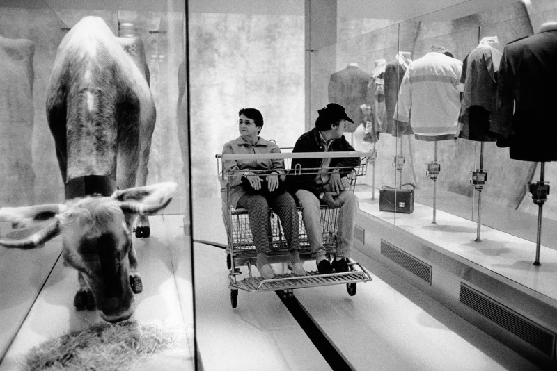 0008-Switzerland-Canton-Bern-Bienne-Expo-02-Cow-Shopping-Cart-Couple-Capitalism-Agriculture-2002_web