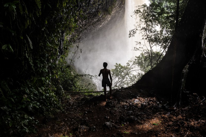 A moment, a pause, Agbokim Waterfall, Ikom, Nigeria