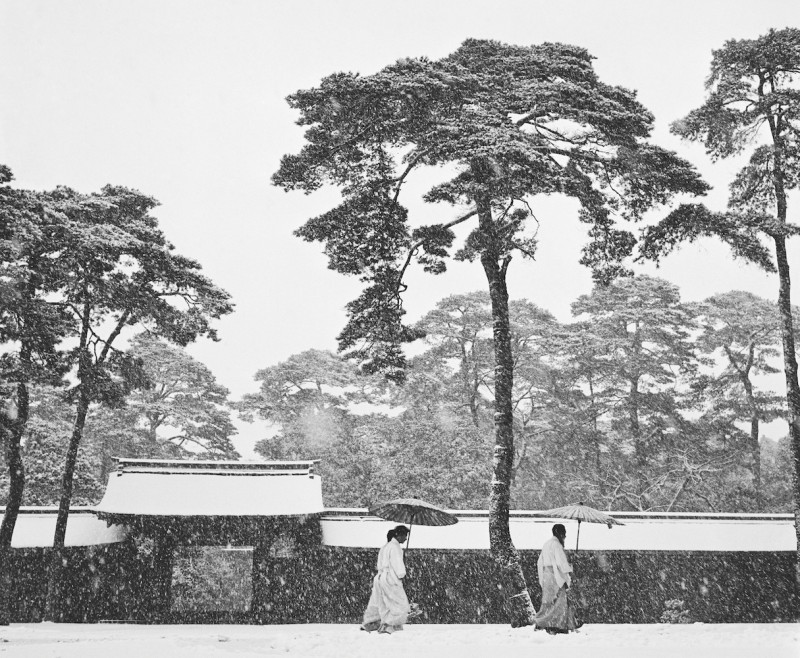6_©Magnum Photos, Werner Bischof Estate, Courtyard of the Meiji shrine, Tokyo, Japan, 1951