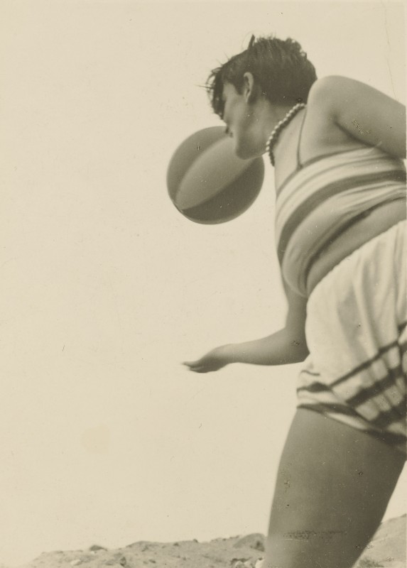 4_Irene Bayer-Hecht, Female Student with Beach Ball