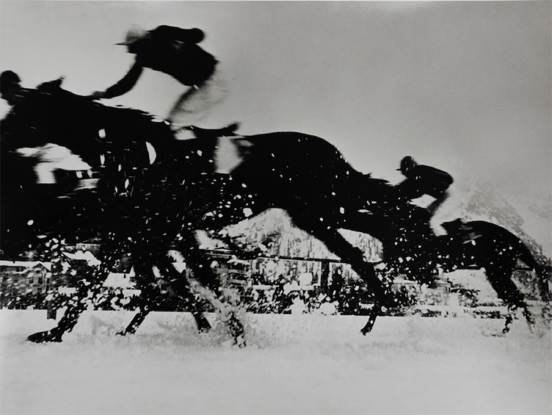 3_Philipp Giegel, Pferderennen auf dem zugefrorenen Obersee, Schweiz, 1955 (©Philipp Giegel, Esther Woerdehoff Paris)