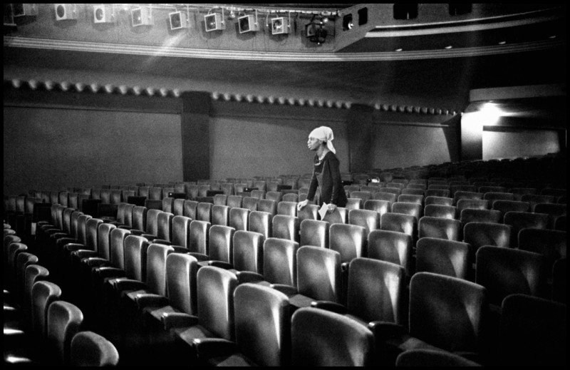 Guy Le Querrec The American singer Nina Simone. Olympia Concert Hall. 9th arrondissement, Paris. France. Thursday, March 25, 1969. © Guy Le Querrec | Magnum Photos