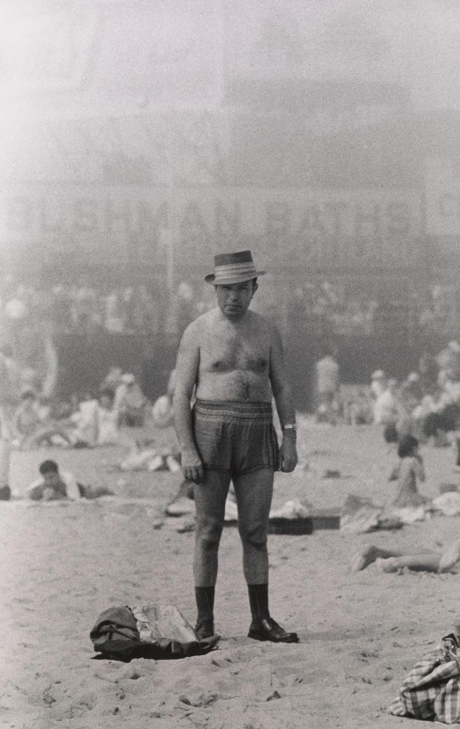 5. Man in hat, trunks, socks and shoes, Coney Island, N.Y. 1960