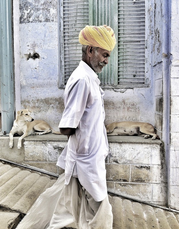 Portrait eines Mannes, Indien, 2013