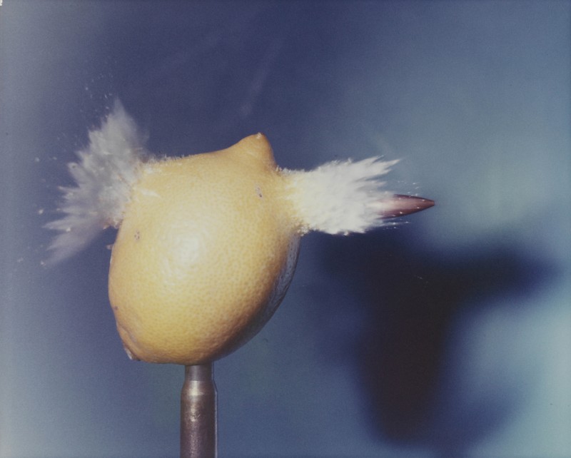 Bullet Through Lemon, c. 1955 - Color ∏Harold Edgerton, MIT, 2015, courtesy of Palm Press, Inc.