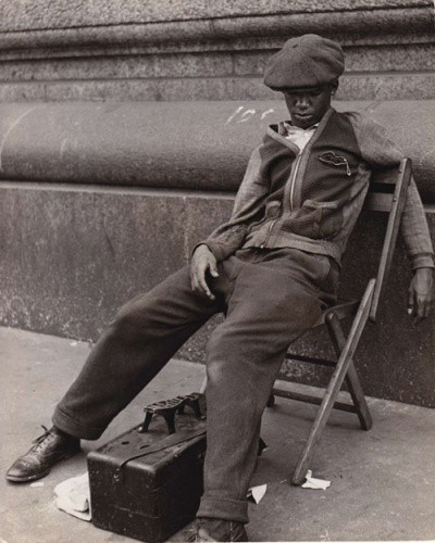 Fred Stein, Shoeshine, NY, 1948_Website