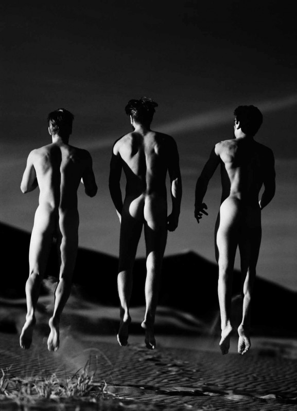8_Greg Gorman_ Three Boys Jumping, 1991_copyright Greg Gorman