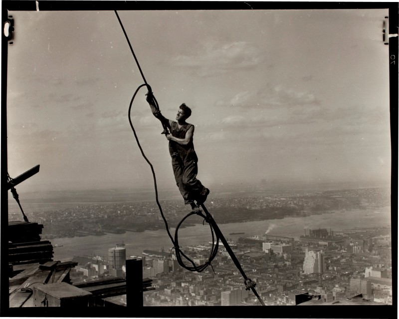 5 LHine_Icarus Atop Empire State Building