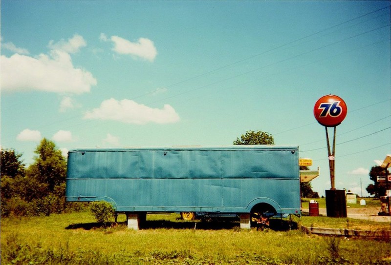 Blue Trailer, Near Demopolis, Alabama, 1977 © William Christenberry; courtesy Pace_MacGillGallery, New York