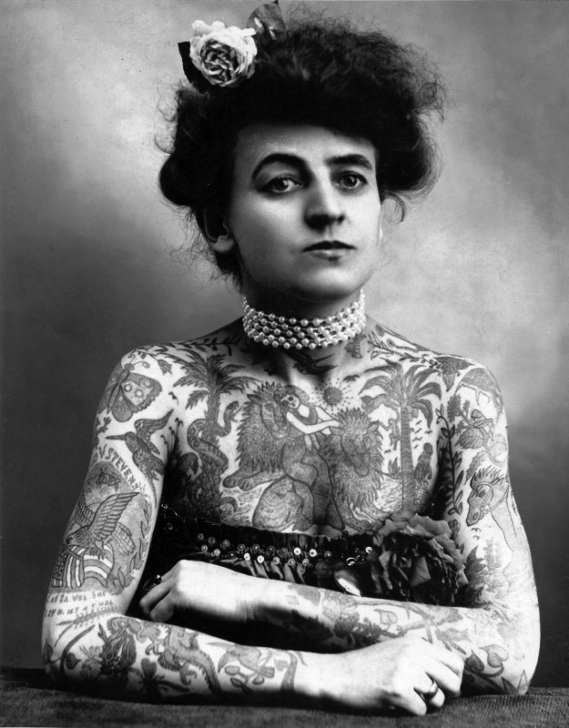 Maud Stevens Wagner, Tattoo Artist, USA 1877-1961 Gewerbemuseum Winterthur