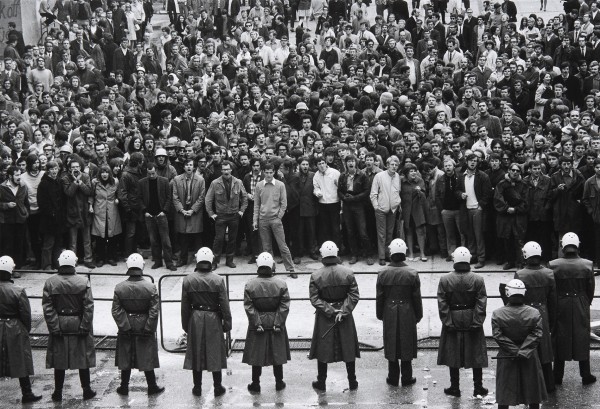 Barbara Klemm, Blockade der Goethe Universität, 16. Mai 1968