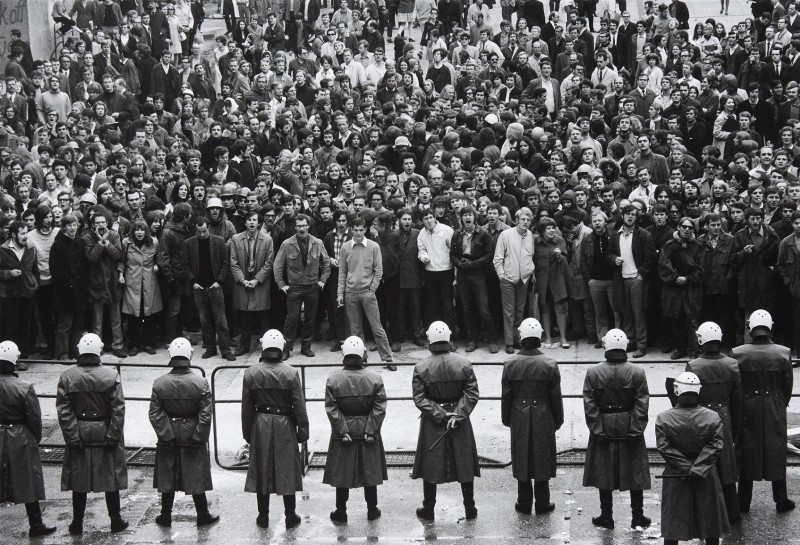 Barbara Klemm, Blockade der Goethe Universität, 16. Mai 1968