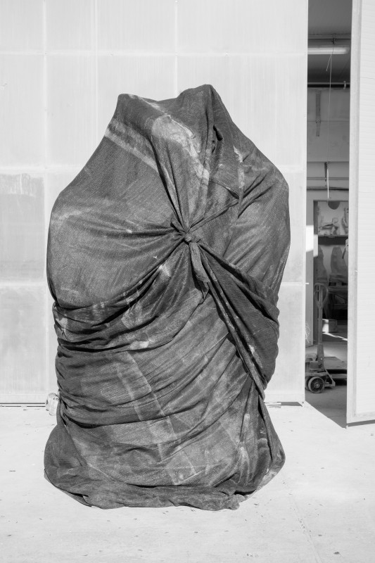 Robotor wrapped statue-1
