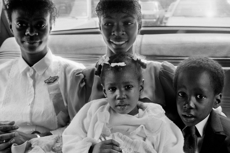 Joseph Rodriguez - TAXI series, Family going to church on a Sunday morning, NY 1984